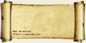 Kristina Pjanić vizit kartica